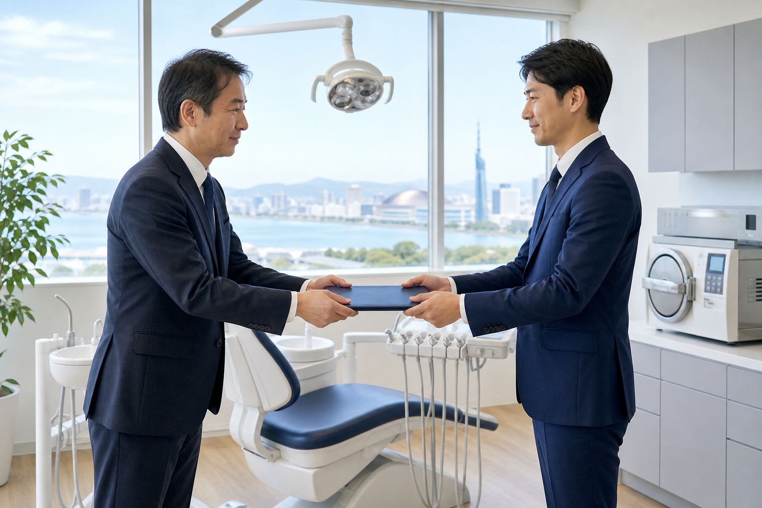 福岡の歯科機器販売・修理業のM&Aと会社売却・事業承継を表すアイキャッチ画像