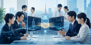 東京のSaMD企業のM&A・会社売却・事業承継を表す医療DXのアイキャッチ画像